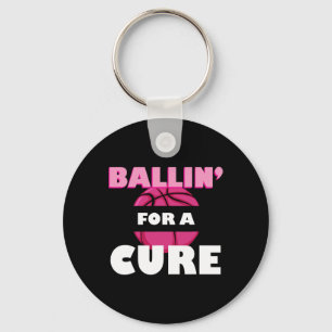 Chaveiro Para Uma Consciência Do Cancer De Basquete De Cura