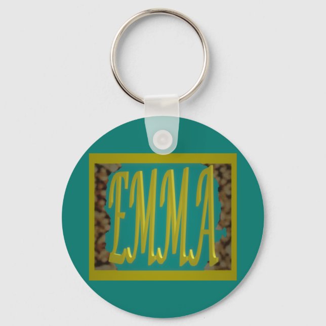 CHAVEIRO PARA UMA GAROTA CHAMADA EMMA MARINE BLUE PEBBLBLBL (Frente)