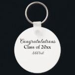 Chaveiro Parabéns de graduação simples, adicionar classes m<br><div class="desc">Design</div>