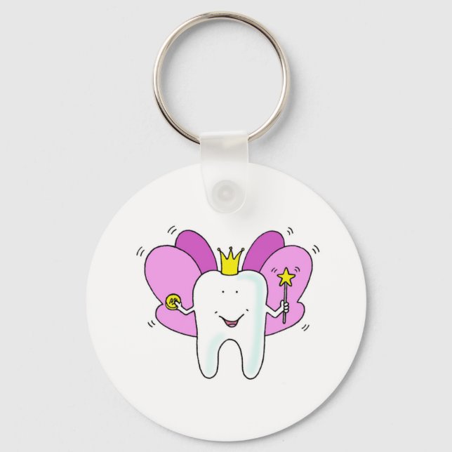 Chaveiro Parabéns de princesa de fada dentária (Frente)