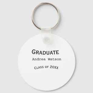 Chaveiro Parabéns graduado nome turma de 20XX tipo w