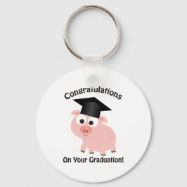 Chaveiro Parabéns na sua graduação! Porco