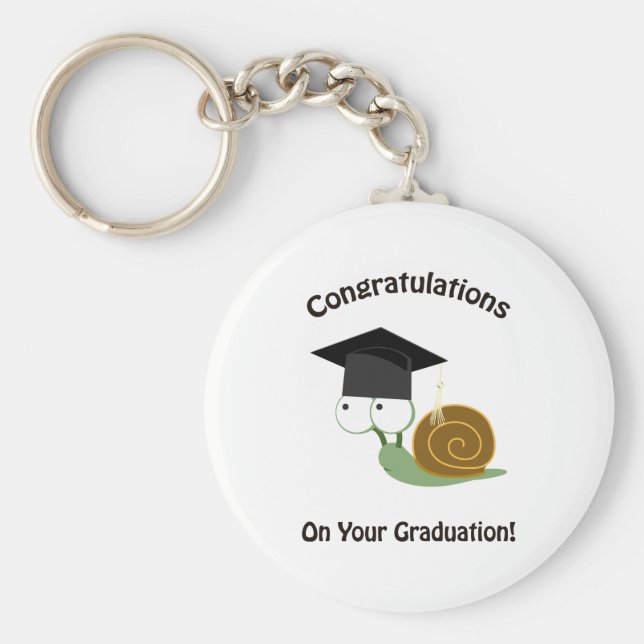 Chaveiro Parabéns no Caracol de Graduação (Frente)