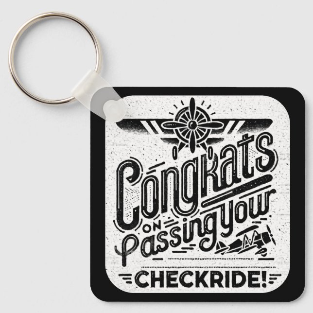 Chaveiro Parabéns por ter passado o cheque! (Frente)