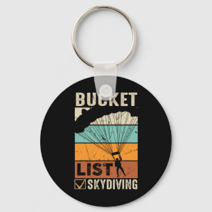 Chaveiro Parachute Jump Skydiver Instrutor Listas de Baldes