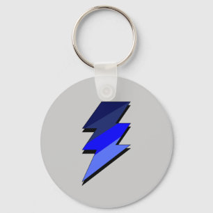 Chaveiro Parafuso de trovão azul do relâmpago