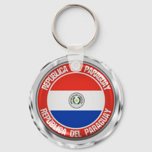 Chaveiro Paraguai Round Emblem