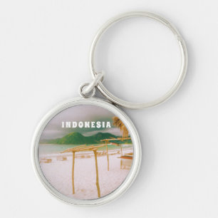 Chaveiro Paraíso Tropical de Lombok Indonésia Impressão