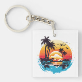 Chaveiro Paraíso Tropical Sunset