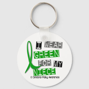Chaveiro Paralisia cerebral eu visto o verde para minha