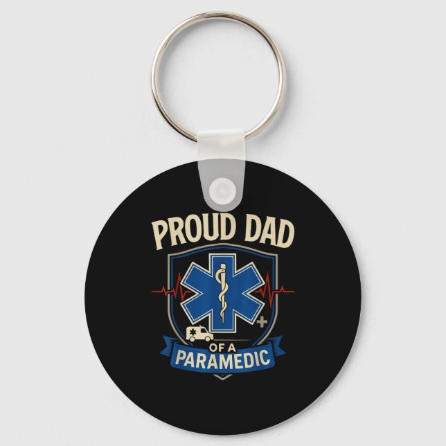Chaveiro Paramedic Dad Proud Dad Of A Paramedic  (Frente)