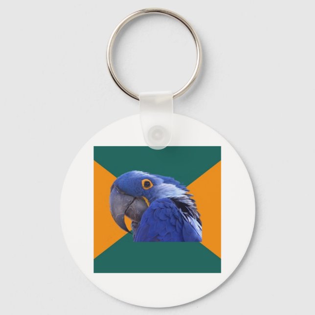 Chaveiro Paranoide Parrot Bird Advice Animal Memory (Frente)