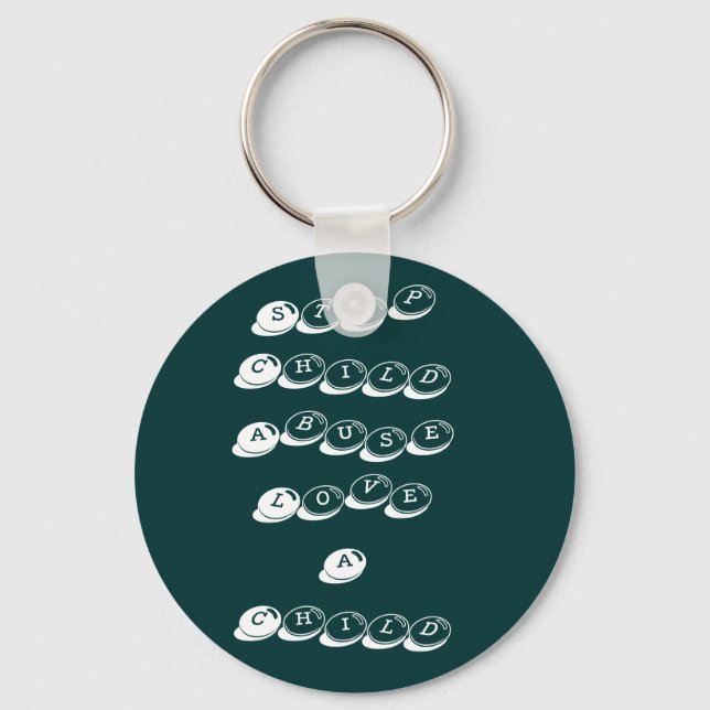 Chaveiro Parar Abuso InfantilAme Uma Criança (Frente)