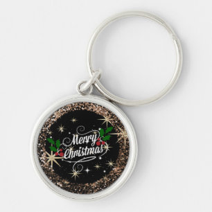 Chaveiro Parceiro de Natal feliz e brilho