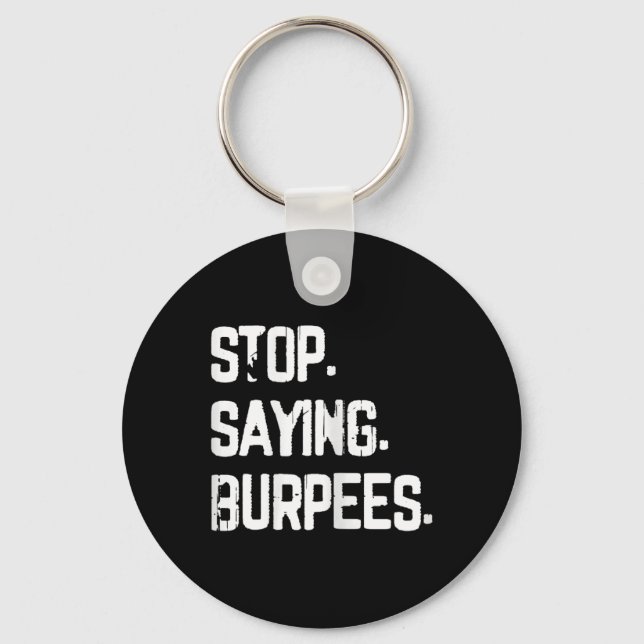 Chaveiro Pare De Dizer Burpees Exercem Piada De Aranha (Frente)