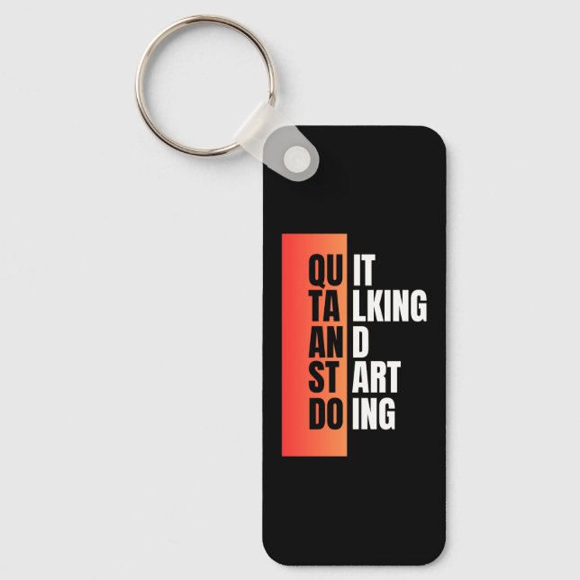 Chaveiro Pare de falar e comece a fazer (Frente)
