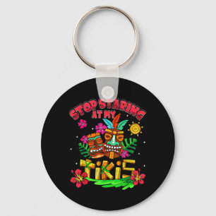 Chaveiro Pare de Olhar Para o Luau de Verão do Havaí Tikis