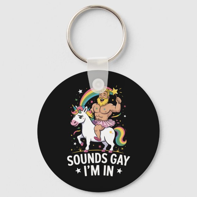 Chaveiro Parece Gay Estou Dentro (Frente)