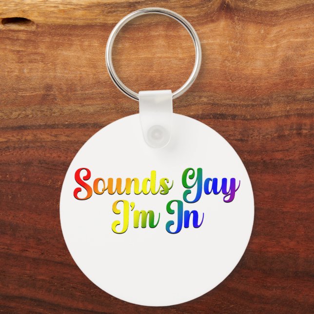 Chaveiro Parece Gay Eu Estou Dentro - Orgulho LGBTQ (Frente)