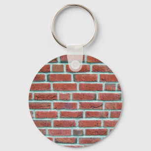 Chaveiro Parede de tijolo vermelho com linha branca teste