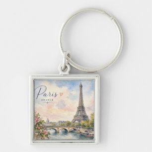 Chaveiro Paris França Torre Eiffel rio Sena 
