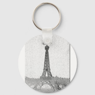 Chaveiro Paris, Texas Eiffel Tower Drawing