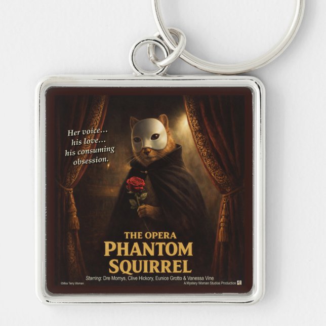 Chaveiro Paródia de Esquilo Fantasma da Ópera (Frente)