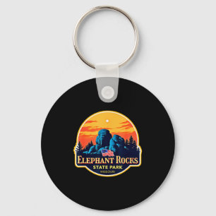Chaveiro Parque Estadual Elephant Rocks Vintage, Missouri N