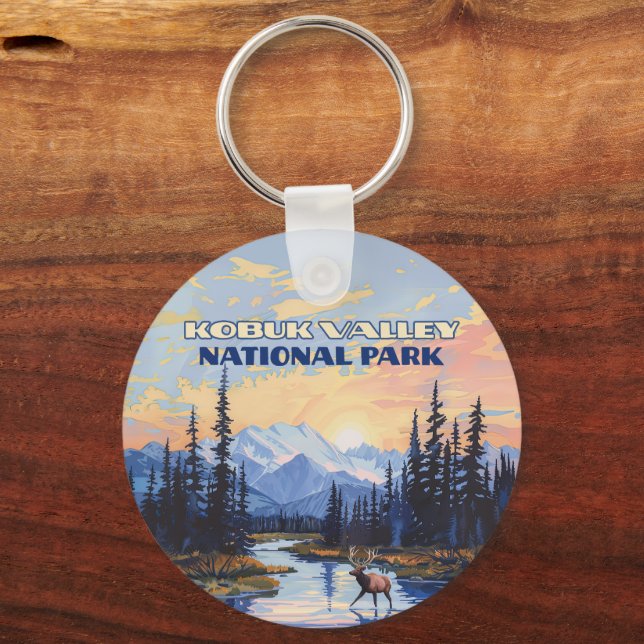 Chaveiro Parque Nacional do Vale do Kobuk, Alasca, desde o  (Frente)