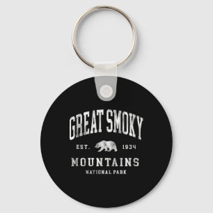 Chaveiro Parque Nacional Retro Great Smoky Mountains Mascul