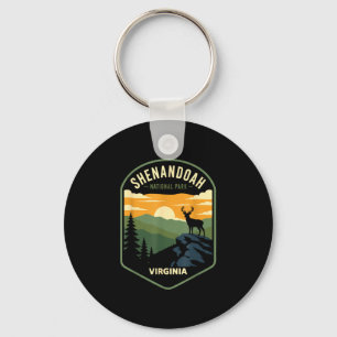 Chaveiro parque nacional shenandoah virgínia design retrô