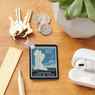 Chaveiro Parque Nacional Vintage Yellowstone