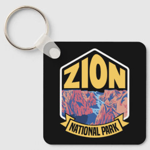 Chaveiro Parque Nacional Zion Utah Retro