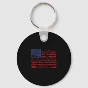 Chaveiro Parques nacionais bandeira americana patriótica 4
