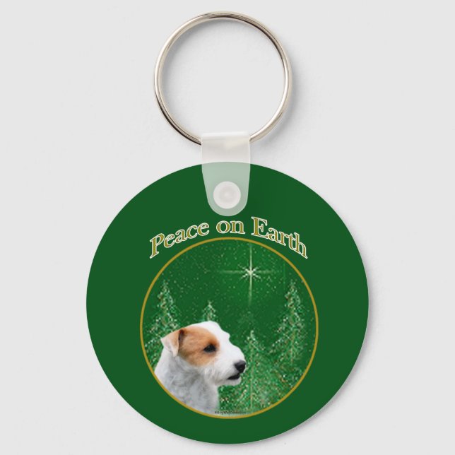 Chaveiro Parson Russell Terrier (quebrado) Paz (Frente)
