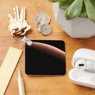 Chaveiro Parte De Marte Na Fronteira De Luz E Escuro.