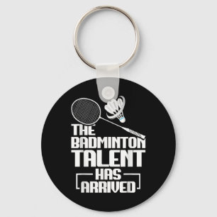 Chaveiro Partida de Badminton Talento Shuttle Jogador de Ba