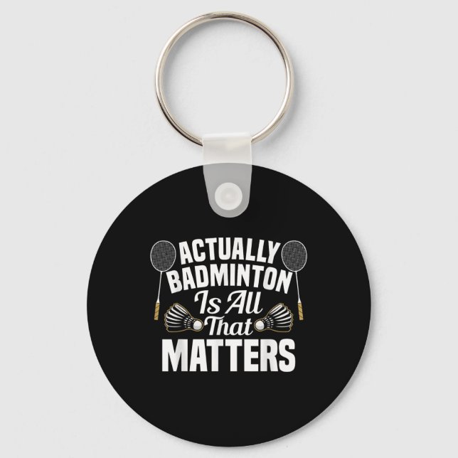 Chaveiro Partida de Equipe de Badminton S Peteca Jogador de (Frente)