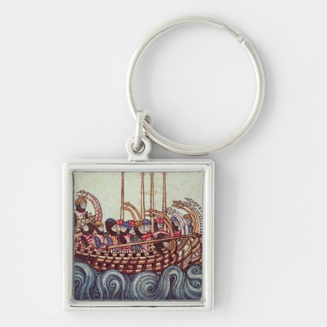 Chaveiro Partida de um barco para as cruzadas, (Frente)