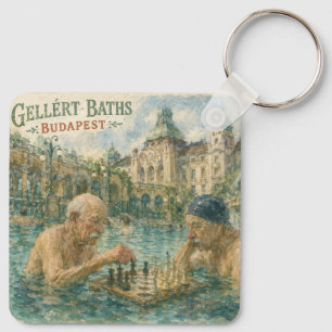Chaveiro Partida de xadrez Gellert Baths Budapeste Hungria