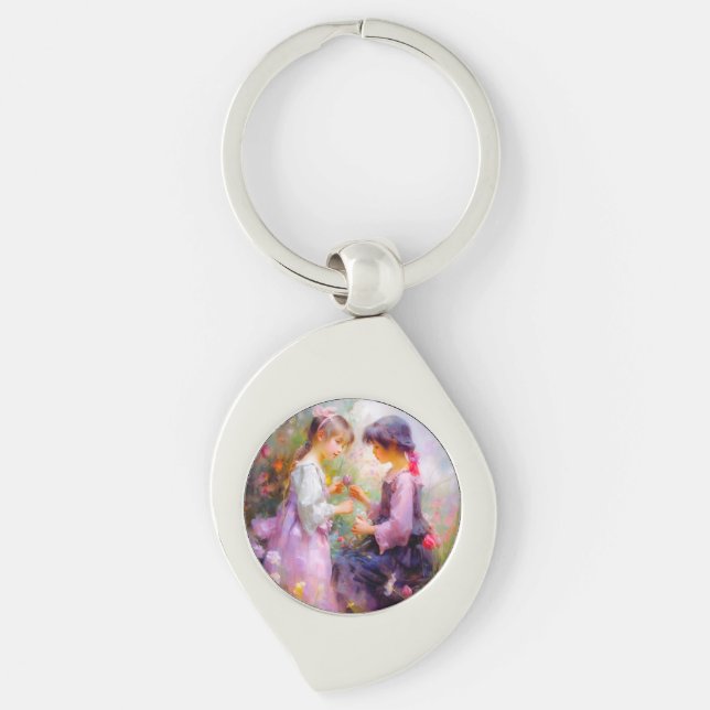 Chaveiro Partilhar Rosas e Amizade (Frente)