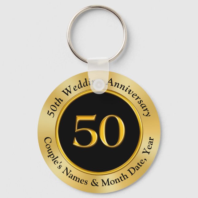 Chaveiro Party Favor Ideas for 50th Wedding Anniversary (Frente)