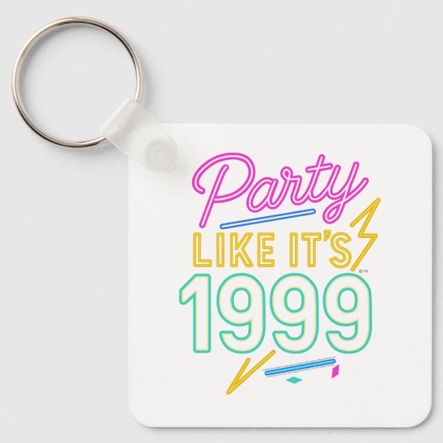 Chaveiro Party Like It’s 1999®™ – Neon Voltage (Frente)