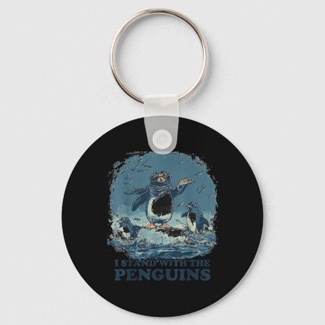 Chaveiro Pás Para Cima Eu Pego Pinguins (Frente)