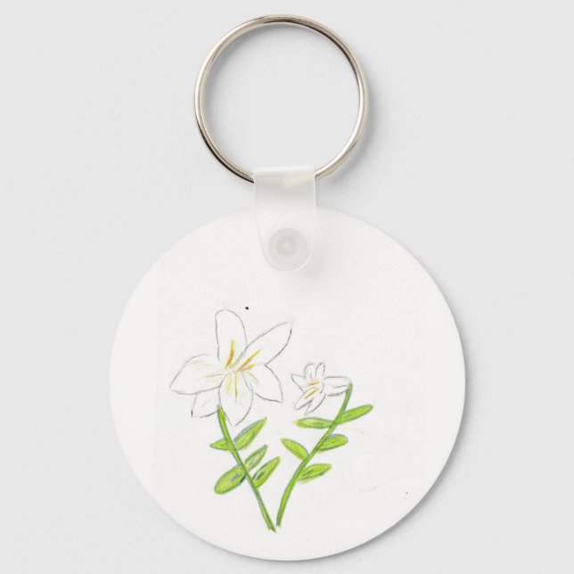 Chaveiro Páscoa branca Lily (Frente)