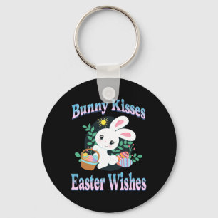 Chaveiro Páscoa Bunny Kisses Deseja Ovos Bonitos De Páscoa