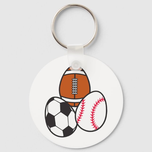 Chaveiro Páscoa de baseball desportivo americano (Frente)
