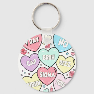 Chaveiro Páscoa do Coração, retrô, vintage