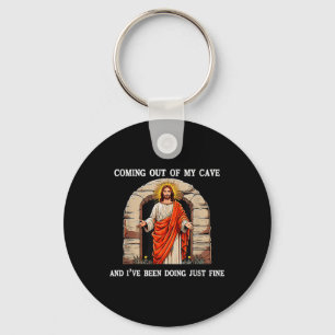 Chaveiro Páscoa Engraçado Jesus Saindo Da Minha Caverna...