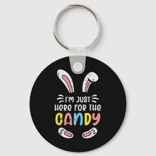 Chaveiro Páscoa Estou Aqui Apenas Pelo Coelho de Chocolate 